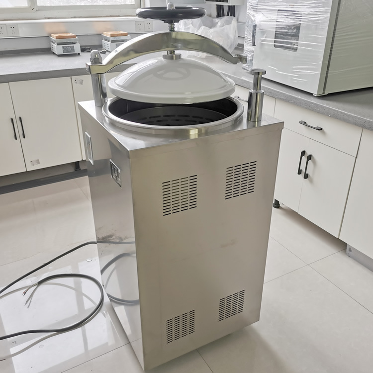 立式压力蒸汽灭菌器 <strong>50L不锈钢灭菌锅 手轮平开门消毒锅</strong>示例图3
