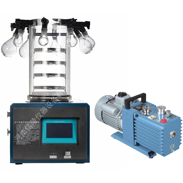 实验室冷冻干燥机LGJ-10液晶触摸屏配真空泵