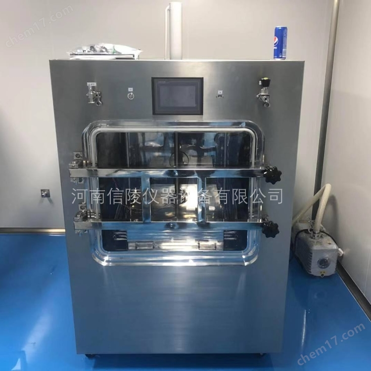 冻干粉针自动压盖真空冻干机一平方瓶装压塞