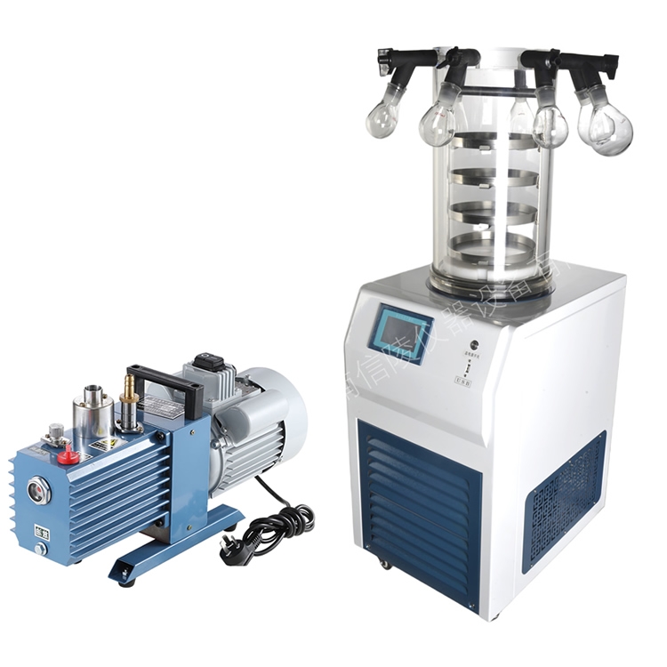 高分子合成真空冻干机1.2L液晶触屏实时曲线